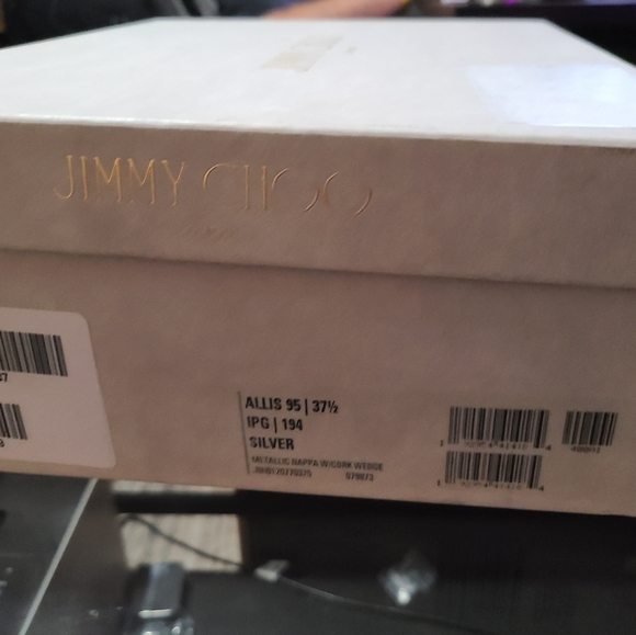 Brand NEW Silver Jimmy Choo Wedge Lace-Up Sandals - Picture 4 of 5